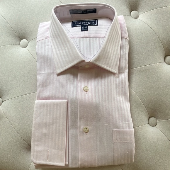 Paul Fredrick Other - NWT Paul Fredrick Light Pink Dress Shirt with Textured Fabric